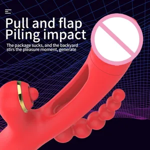 3 in 1 Leistungs starke Vibrador Adult Toys 7-Frequenz-Tickling-G-Punkt-Klitoris stimulieren Dildo <span class=keywords><strong>vibrator</strong></span> Vibrations massage geräte Mädchen - Product Image 5