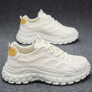 Zapatos de protección laboral para hombre, transpirables, resistentes, con suela de goma antideslizante, estilo deportivo, zapatos de moda con aumento de altura. - Product Image 3