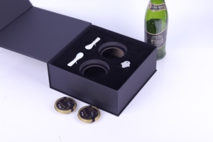 Custom Luxury <b>Black</b> Caviar <b>Gift</b> Packaging <b>Box</b> Can Put Ice Pack - Product Image 2
