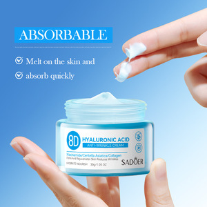 Set de Suero Facial con Ácido Hialurónico Natural 8D SADOER OEM, Logotipo Personalizado, Kit de Cuidado Facial Antiarrugas e Hidratante con Suero y Crema - Product Image 4