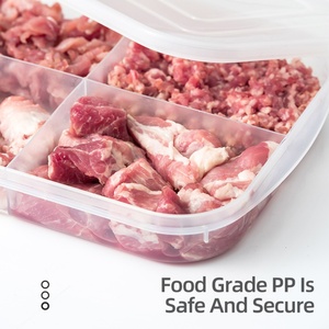 Meat Box New Transparent Seal Bag Pet Plastic Organizer <b>Refrigerator</b> Tray Food Filter Thickened Automatic Storage Box - Product Image 2