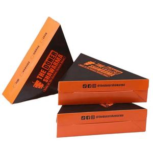 Scatola Pieghevole Personalizzata con Logo Stampato in Carta Artistica per Imballaggio Alimentare Monouso di <span class=keywords><strong>Pizza</strong></span>, Sandwich e Torte - Product Image 3