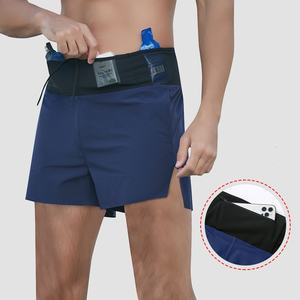 <span class=keywords><strong>Short</strong></span> de course sur sentier <span class=keywords><strong>Short</strong></span> de course d'été à double couche à séchage rapide pour homme <span class=keywords><strong>Short</strong></span> de course de marathon extérieur antidérapant doublé - Product Image 2