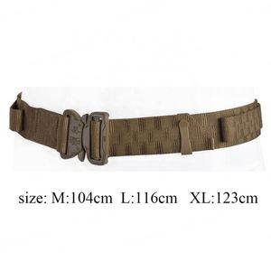 Ceinture tactique en nylon 900D pour hommes, boucle à dégagement rapide réglable, ceinture de combat noire pour la chasse - Product Image 3
