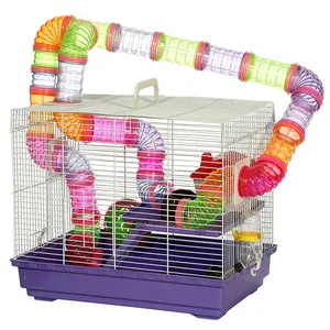 Villa de luxe transparente pour hamster Cage pour animaux de compagnie Cages pour hamster à vendre