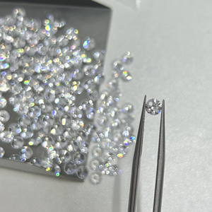 4mm <span class=keywords><strong>5mm</strong></span> với lỗ tròn rực rỡ cắt aaaaa Chất lượng cao trong suốt màu Zircon đá quý trắng lỏng CZ Zircon đá với lỗ - Product Image 2