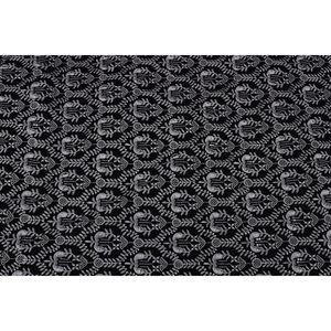 Triloki Black Velvet Abstract Pattern Medium <b>Weight</b> Embroidery <b>Fabric</b> 44 Inches Wide Yard for Wedding Dress Crafting TFAB18-063 - Product Image 2
