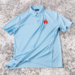 เสื้อกีฬาแบบสั้นสำหรับโปโลแห้งเร็วผ้าน้ำหนักเบามีความยืดหยุ่นสูงเสื้อสวิงกอล์ฟแบบถักทำจากผ้าไหมที่แย่ที่สุด - Product Image 1