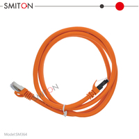 Kabel Ethernet RJ45 jaringan FTP tembaga murni Cat8