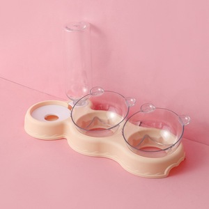 Bouteille d'eau portable pour chien en plastique moderne de haute qualité, à deux compartiments, avec logo personnalisable, légère, antidérapante et facile à nettoyer - Product Image 4
