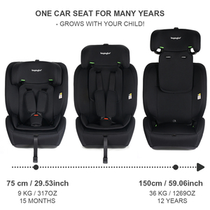 Siège auto bébé confort ECE R129 76-150 cm I-Size, <span class=keywords><strong>rehausseur</strong></span> pour enfant, <span class=keywords><strong>groupe</strong></span> <span class=keywords><strong>1</strong></span>/<span class=keywords><strong>2</strong></span>/<span class=keywords><strong>3</strong></span>, 9-36 kg, jusqu'à 12 ans - Product Image 4