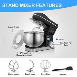 <span class=keywords><strong>Robot</strong></span> de cuisine électrique 1000W, batteur mélangeur planétaire pour pâte et fruits, batteur sur socle 5L pour pâtisserie - <span class=keywords><strong>Meilleur</strong></span> prix - Product Image 6