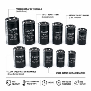 <span class=keywords><strong>Condensateur</strong></span> électrolytique en aluminium à clipser XUANSN <span class=keywords><strong>25V</strong></span> 35V 50V 63V 80V 100V 200V 250V 400V 450V 100uf 150uf 220uf 330uf 680uf <span class=keywords><strong>1000uf</strong></span> - Product Image 2