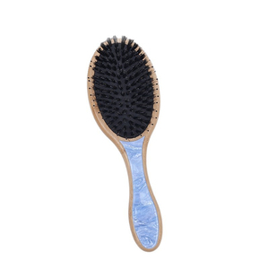 Brosse ovale de massage en nylon avec manche en bambou bio, artisanale et luxueuse, rose <span class=keywords><strong>Chantilly</strong></span>, pour usage domestique - Product Image 5