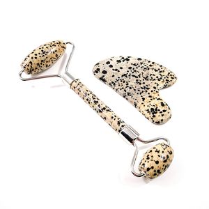 Alat pijat Roller giok kesehatan penyembuhan tubuh, alat pijat papan Gua Sha alami DIY - Product Image 1