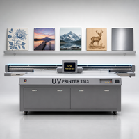 2513 Printer UV Flatbed untuk Dekorasi Rumah Panel Dinding Keramik Ubin Kaca Seni Cetak Digital Mesin Inkjet UV