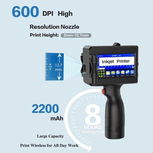 Imprimante à jet d'encre de <span class=keywords><strong>Machine</strong></span> de codage de <span class=keywords><strong>date</strong></span> de main portative pour des imprimantes à jet d'encre de boîte de bidon de petite poche de bouteille - Product Image 5
