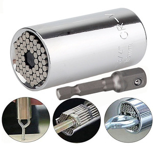 Guest Quality Universal Socket Wrench Set 7-19mm Chrome Vanadium Steel Metric Imperial Automotive Repair - Product Image 3