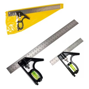 OEM Meilleures ventes : Rapporteur d'angle horizontal réglable en acier inoxydable, règle d'angle combinée, outil de mesure industriel mobile - Product Image 1