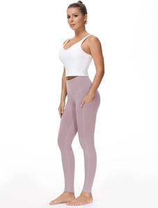 Leggings de yoga transpirables para mujer con bolsillos laterales perfectos para entrenamientos de alta elasticidad correr y actividades de gimnasio - Product Image 3