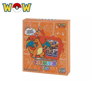 Pokemond chino raro <span class=keywords><strong>Charizard</strong></span> colección tarjeta dibujos animados silicona tarjeta exhibición almacenamiento para conjunto manga <span class=keywords><strong>caja</strong></span> para Pokemoned jugando - Product Image 1