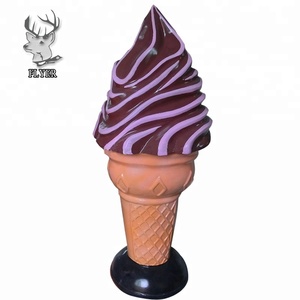 Fiberglass Figurine Ice Cream <strong>Mould</strong> Model Props/ Ice Cream Model Statue/ Giant Fiberglass Ice Cream Cone Shop Decor - Product Image 6