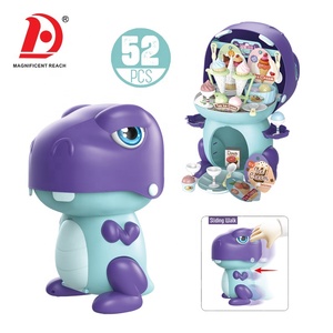 Jouets de <span class=keywords><strong>cuisine</strong></span> pour enfants HUADA, ensemble de maisons de <span class=keywords><strong>jeu</strong></span> d'imitation, jouets en plastique, petit dinosaure coulissant, boutique de crème glacée pour enfants - Product Image 1