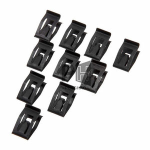 แผงควบคุมด้านหน้ารถยนต์อเนกประสงค์,ตัวยึดหมุดโลหะสีดำสำหรับตกแต่งรถยนต์แผงหน้าปัดรถยนต์คลิปยึดเหล็กสปริงตัว U คลิป<span class=keywords><strong>น็อต</strong></span> - Product Image 3