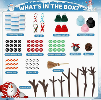 Kit de Bricolage Bonhomme de Neige de Noël en Pâte à Modeler Super Légère – Activité de Fête et Cadeau