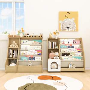 Estantería de Madera <span class=keywords><strong>Montessori</strong></span> para Niños, Adecuada para Almacenar Juguetes en Guarderías, Salas de Juego o Dormitorios. - Product Image 6