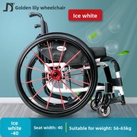 Silla de Ruedas Portátil Ultraligera JBH Sports S002 Clase I, Antivuelco, con Amortiguación de Impactos, para Personas con Discapacidad, Jóvenes y Viajes