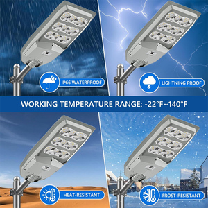 Đèn đường năng lượng mặt trời tốt nhất, ngoài trời, chống thấm nước, tích hợp tất cả trong một, 300W, 400W, 500W - Product Image 6