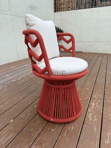 <span class=keywords><strong>Chaise</strong></span> <span class=keywords><strong>de</strong></span> jardin d'extérieur en aluminium et corde tressée, bohème et durable, pour patio, jardin et balcon - Product Image 3