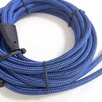 Câble audio RCA tressé double RCA mâle-mâle, fil d'amplificateur audio haute fidélité, approvisionnement direct d'usine