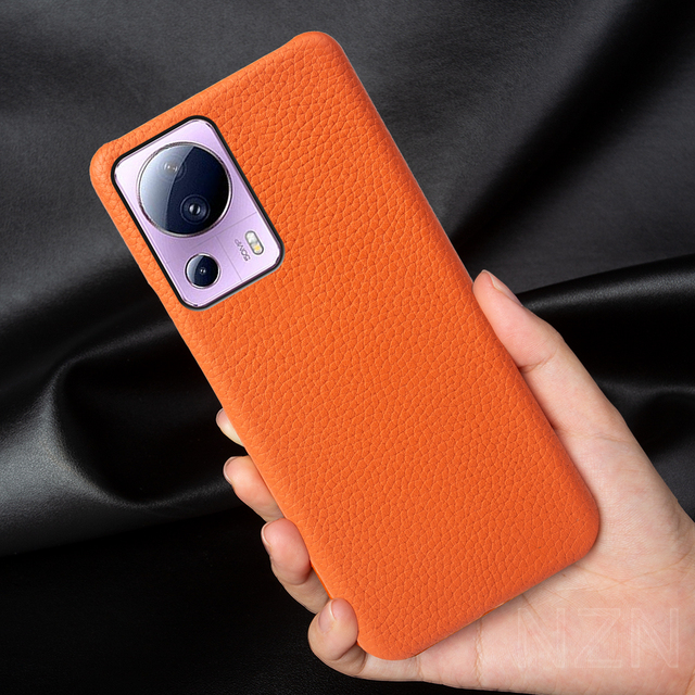 For Xiaomi Civi 2 Genuine Leather Back Cover Phone Case for Xiaomi Wholesale Leather Cell Phone Case