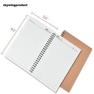Skywing para Alibaba Vendedor superior Paquete de 6 Cuadernos encuadernados en espiral de 120 páginas Papel rayado de cubierta suave de 8,3x5,5 pulgadas para el hogar o la escuela - Product Image 2