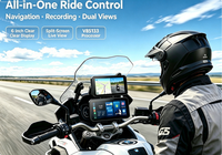 Écran CarPlay pour moto Aoocci C9 ProMax avec caméra embarquée, écran partagé 6 pouces, Android Auto sans fil, navigation GPS avant et arrière