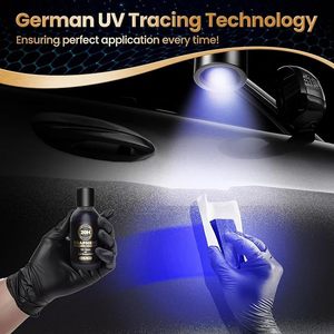 Kit de revêtement céramique nano graphène avancé pour voiture, technologie UV unique, protection 10+ ans, hydrophobe, auto-réparateur, brillance maximale - Product Image 2