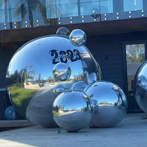 Boule miroir gonflable en PVC double couche, colorée et réfléchissante, pour bar, mariage, centre commercial, décoration d'événements Meichen, boule laser - Product Image 4