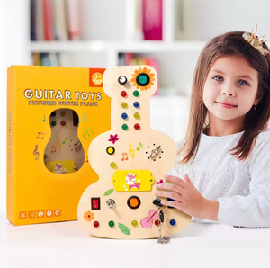 Tablero de Control de interruptor de luz LED de madera, juegos sensoriales para niños autistas, juguete educativo para niños, actividades parroquiales - Product Image 3