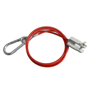 Câble de sécurité détachable en acier allié au zinc pour <span class=keywords><strong>remorque</strong></span>, pièces détachées, câble en acier, câble de sécurité avec support - Product Image 4