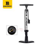 Pompe manuelle haute pression BAIMEI en alliage, mini-pompe à pied pour vélo, ballon, basketball, pratique et légère pour usage domestique
