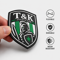 Patch en PVC souple personnalisé, emblème en caoutchouc PVC 3D en relief pour vêtements, sacs, casquettes, vestes, vêtements de sport