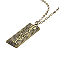 Collar con colgante con logotipo de Death Note, joyería de Cosplay para regalo