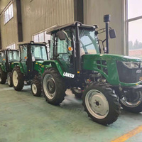 Tracteurs pour l'agriculture 50cv 55cv 60cv 4 roues motrices 4x4 12 volts Tracteur cabine climatisation Taishan Traktor Tracteur agricole