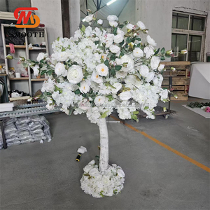 Nhà Máy Mịn Nhỏ Sakura Bảng Cây Bảng Trung Tâm Trắng Màu Hồng Nhân Tạo Tăng Hoa Anh Đào Hoa Cây - Product Image 1