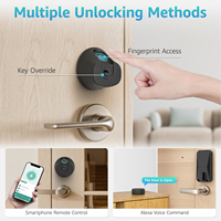 Serrure de porte intelligente Tuya, clavier à empreintes digitales, entrée sans clé, serrure numérique électronique, serrure de porte d'appartement