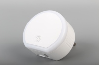 Veilleuse LED moderne de haute qualité à brancher, petite, en fibre optique acrylique avec chargeur USB et port Type C
