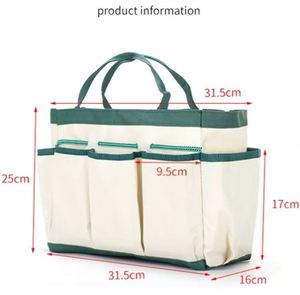 Fashion Design 8 Deep Pockets Handles Strap <b>Tool</b> Kit for <b>Garden</b>-<b>tools</b> <b>Storage</b> <b>Garden</b> <b>Tool</b> Bag Canvas <b>Garden</b> Tote Bag - Product Image 4
