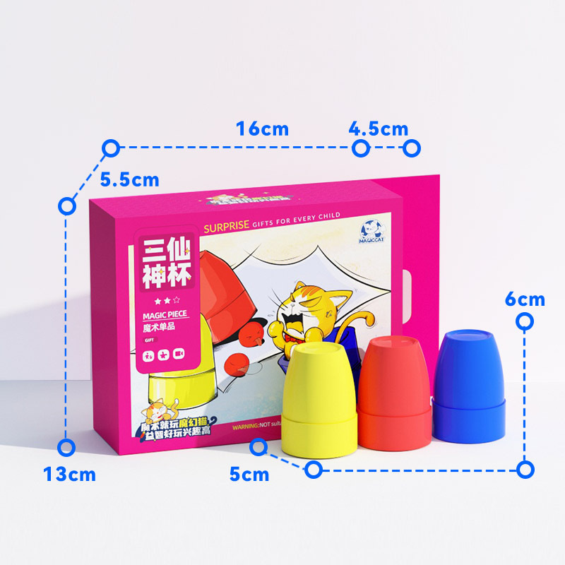 Boîte de couleurs Boule Magique Trois Tasses